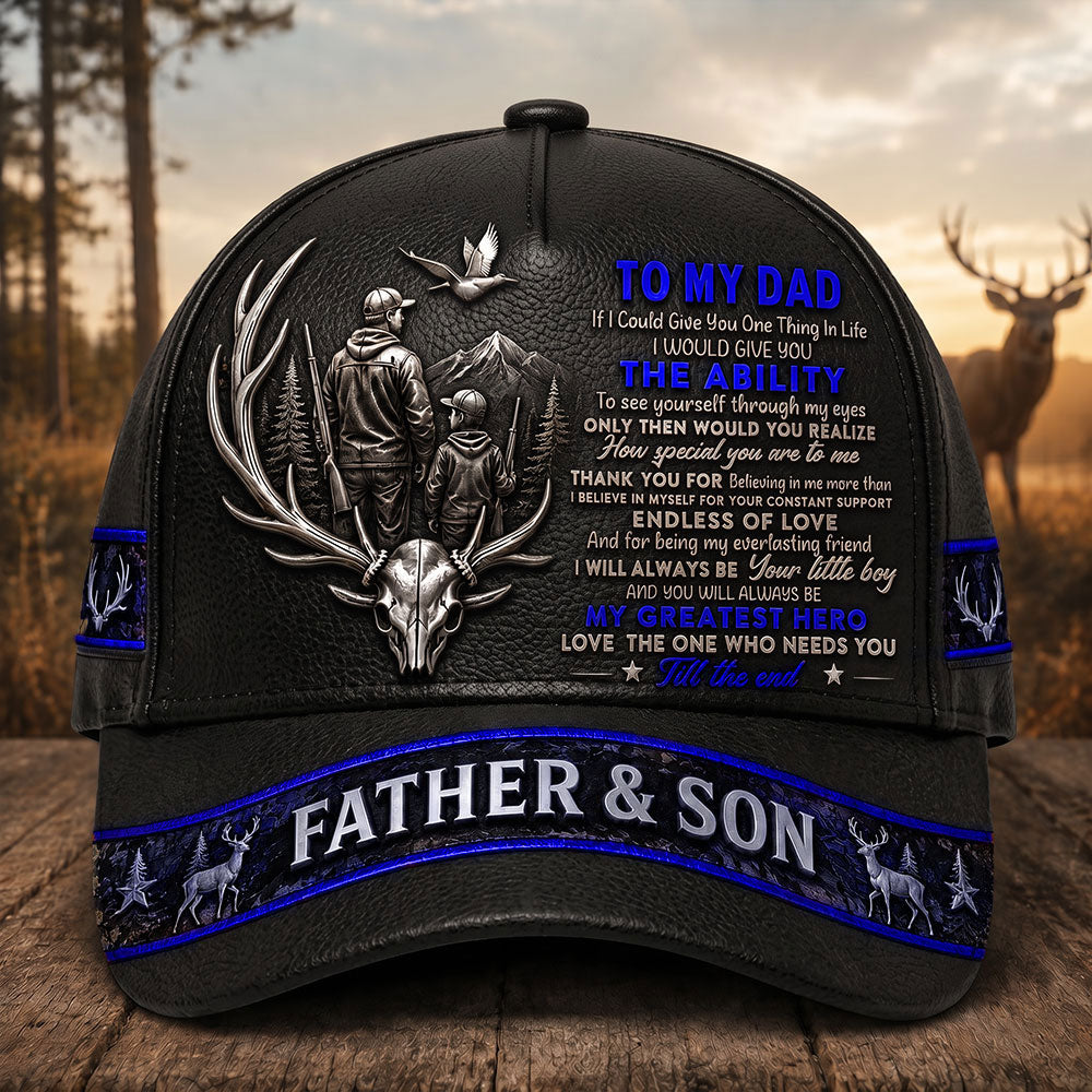 Personalized Father & Son Hunting Cap – Gift for Dad VTTHA00002