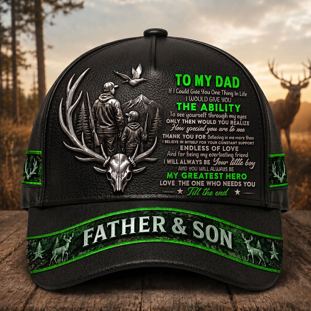 Personalized Father & Son Hunting Cap – Gift for Dad VTTHA00002