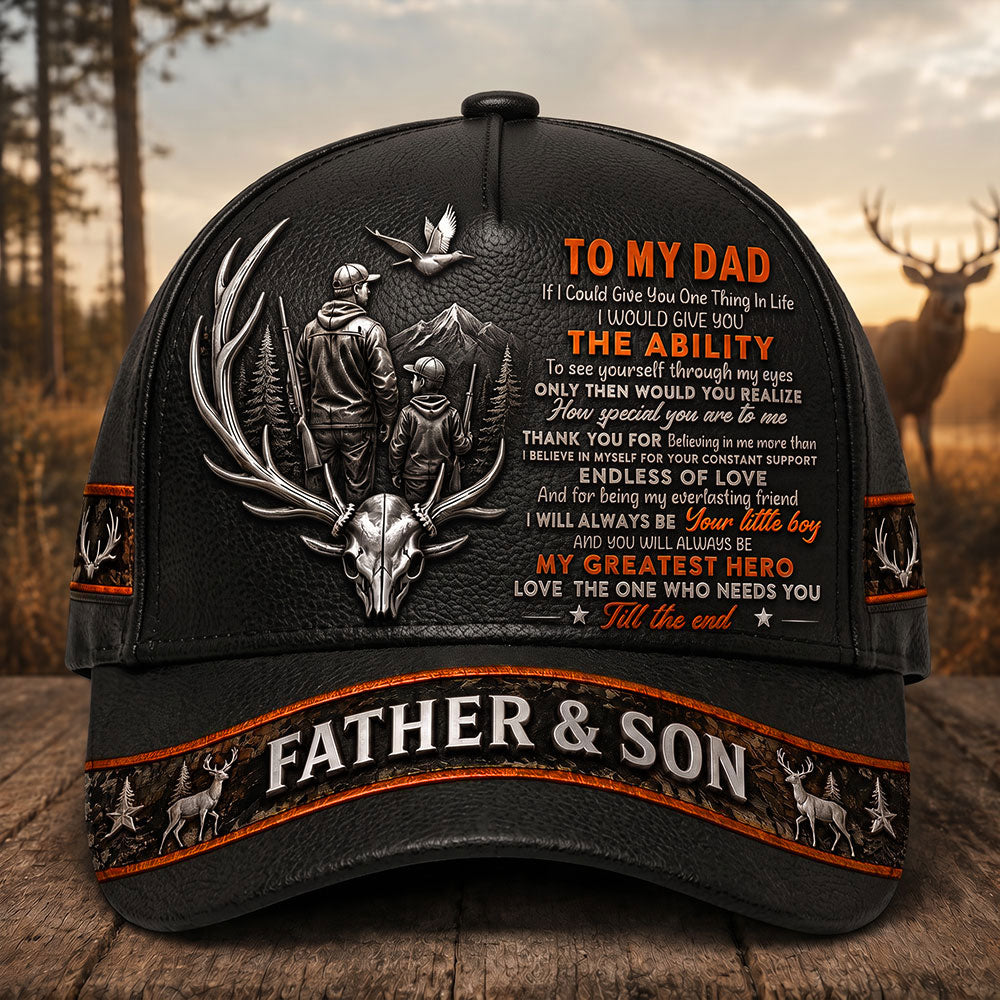 Personalized Father & Son Hunting Cap – Gift for Dad VTTHA00002