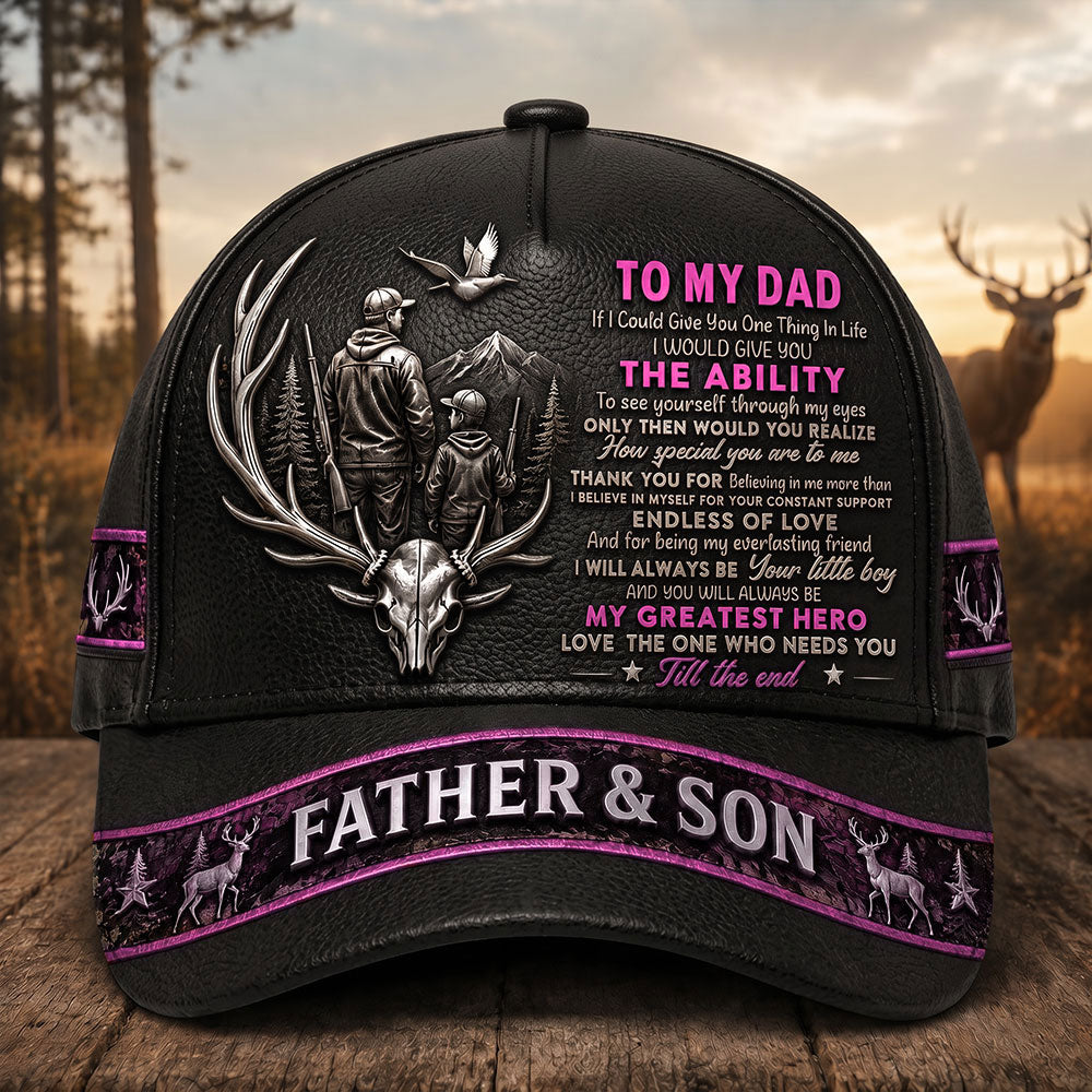 Personalized Father & Son Hunting Cap – Gift for Dad VTTHA00002