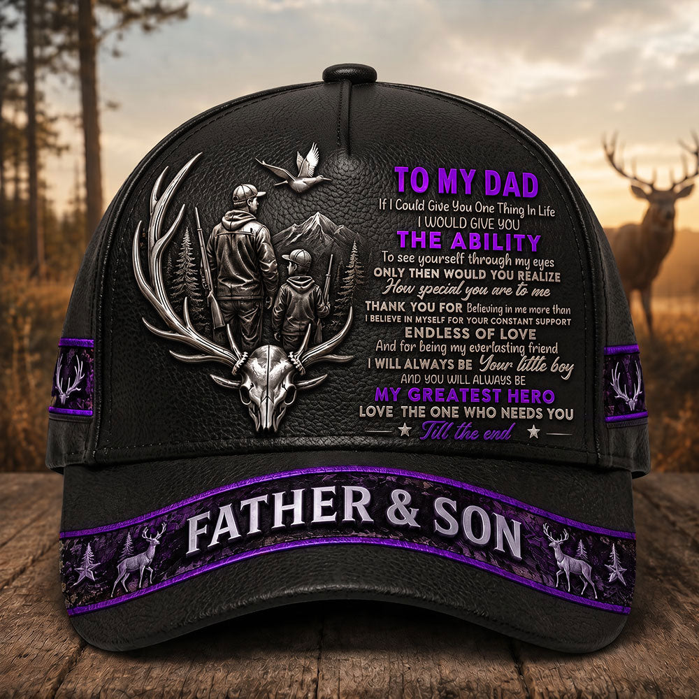 Personalized Father & Son Hunting Cap – Gift for Dad VTTHA00002