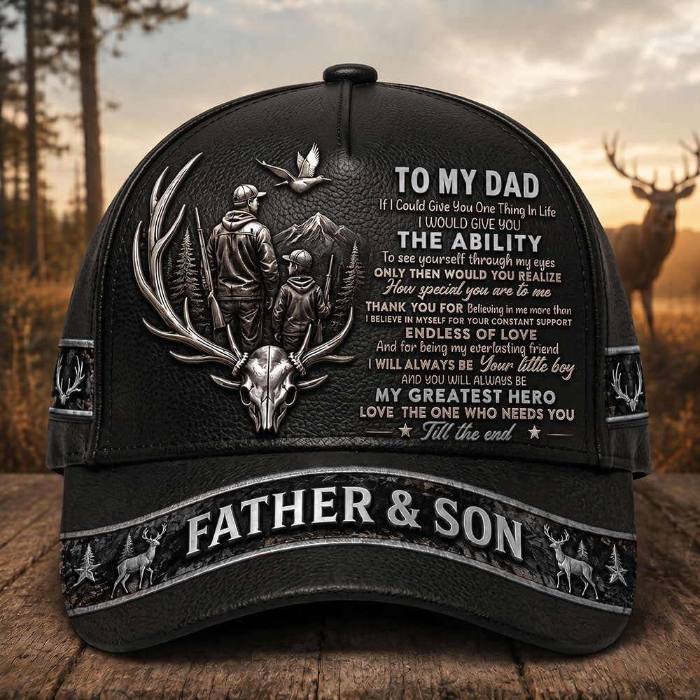 Personalized Father & Son Hunting Cap – Gift for Dad VTTHA00002