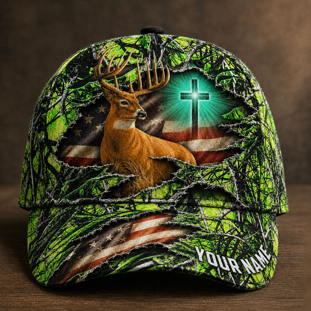 Personalized Christian Deer Hunting Cap VTTHA00003