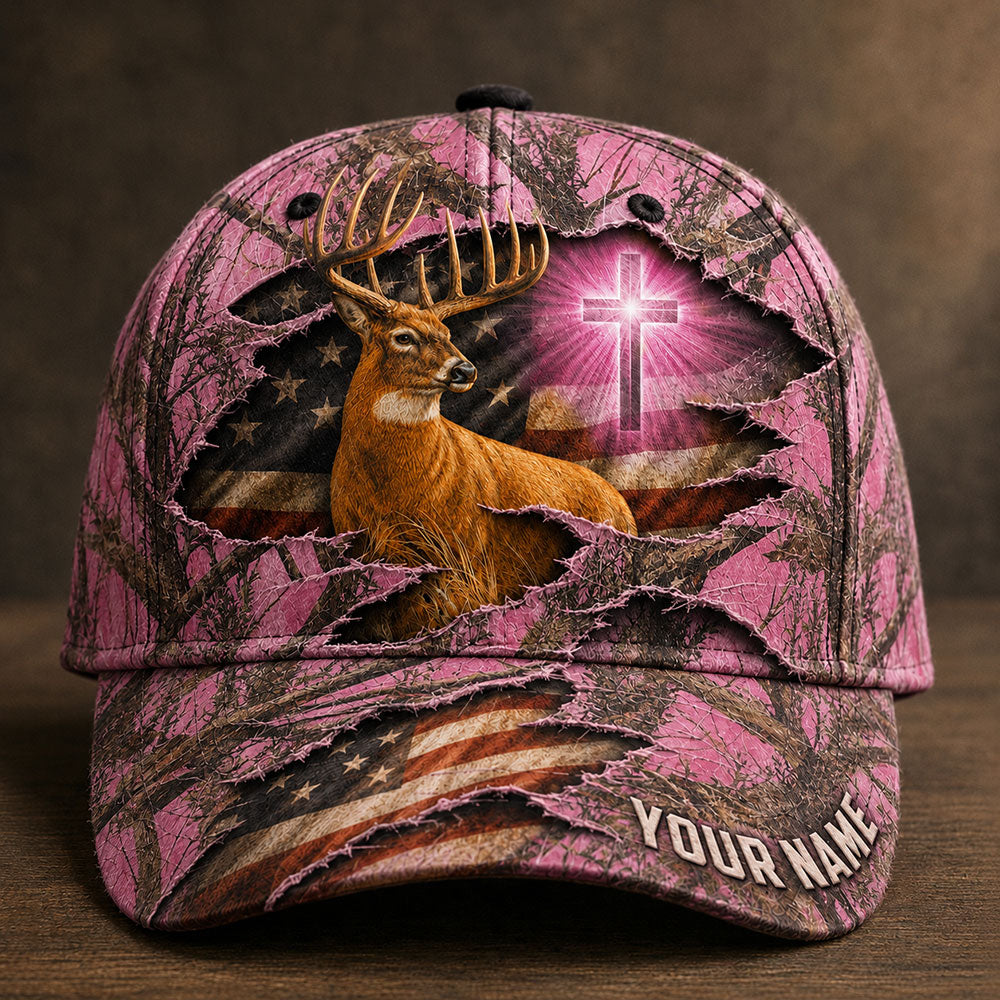 Personalized Christian Deer Hunting Cap VTTHA00003
