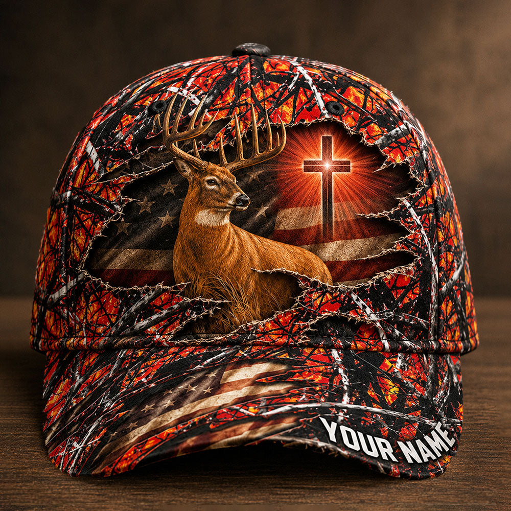 Personalized Christian Deer Hunting Cap VTTHA00003