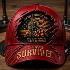 Personalized U.S. Veteran Cap – I Have Survived Patriotic Military Hat VTTHA00006