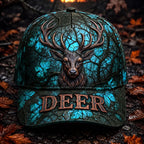 Personalized Whitetail Deer Hunting Cap – Fall Camo Hunter Hat VTTHA00007