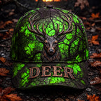 Personalized Whitetail Deer Hunting Cap – Fall Camo Hunter Hat VTTHA00007