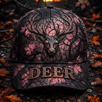 Personalized Whitetail Deer Hunting Cap – Fall Camo Hunter Hat VTTHA00007
