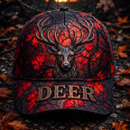 Personalized Whitetail Deer Hunting Cap – Fall Camo Hunter Hat VTTHA00007