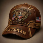 Personalized U.S. Veteran Eagle Cap – American Flag Patriotic Hat VTTHA00008