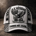 Personalized U.S. Veteran DD-214 Cap – Earned Not Given Patriotic Hat VTTHA00011