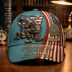 Personalized U.S. Veteran DD-214 Cap – Freedom Isn’t Free Patriotic Hat VTTHA00012