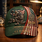 Personalized U.S. Veteran DD-214 Cap – Freedom Isn’t Free Patriotic Hat VTTHA00012