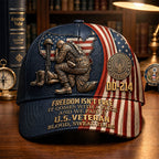 Personalized U.S. Veteran DD-214 Cap – Freedom Isn’t Free Patriotic Hat VTTHA00012