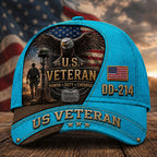 Personalized U.S. Veteran DD-214 Cap – Proudly Served Patriotic Hat VTTHA00013