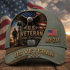 Personalized U.S. Veteran DD-214 Cap – Proudly Served Patriotic Hat VTTHA00013