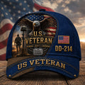 Personalized U.S. Veteran DD-214 Cap – Proudly Served Patriotic Hat VTTHA00013