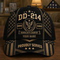 Personalized U.S. Veteran DD-214 Cap – Proudly Served Patriotic Hat VTTHA00015