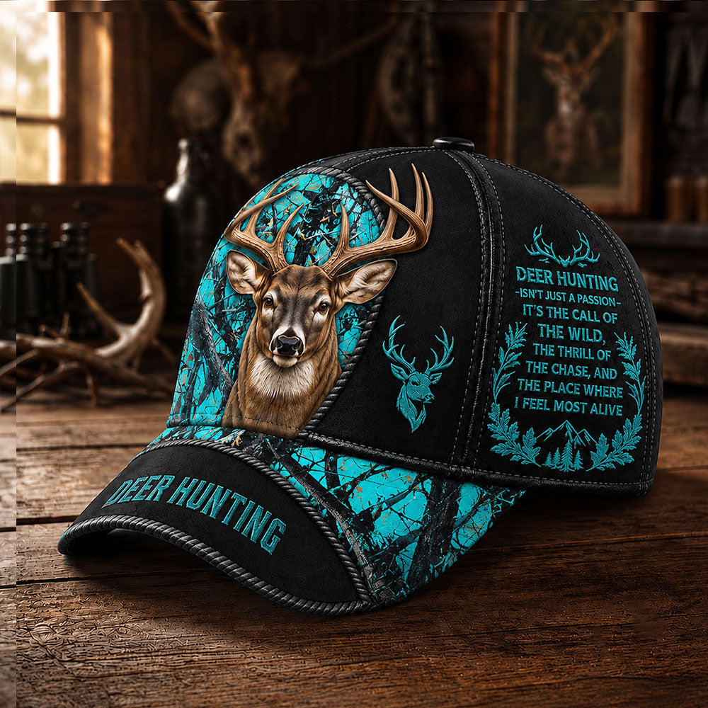 Deer Hunting Passion Camo Cap – The Call of the Wild Hunter Hat VTTHA00021