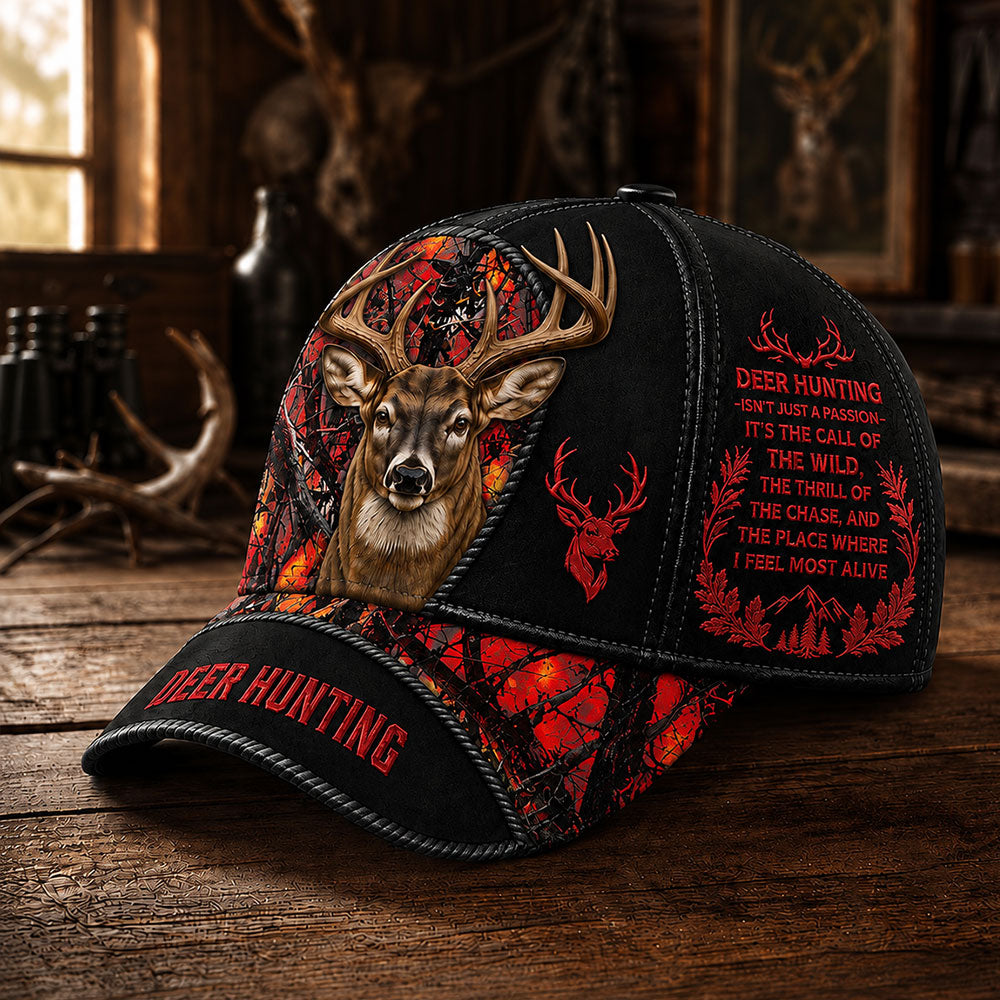 Deer Hunting Passion Camo Cap – The Call of the Wild Hunter Hat VTTHA00021