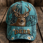 Whitetail Deer Camo Cap – Personalized Rustic Deer Hat VTTHA00028