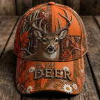 Whitetail Deer Camo Cap – Personalized Rustic Deer Hat VTTHA00028