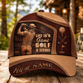 Life Is a Game, Golf Is Serious – Personalized Golfer Cap VTTHA00033