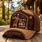 Life Is a Game, Golf Is Serious – Personalized Golfer Cap VTTHA00033