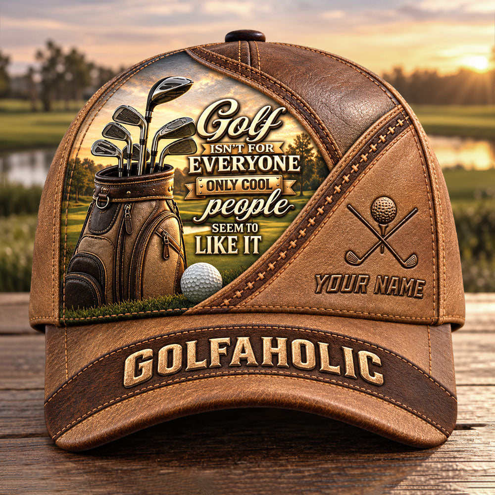 Personalized Golfaholic Cap – Custom Gift for Golfers VTTHA00034
