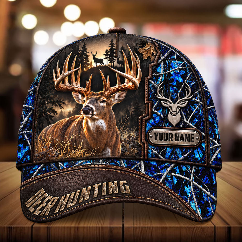 Personalized Deer Hunting Cap – Custom Gift for Hunters VTTHA00035