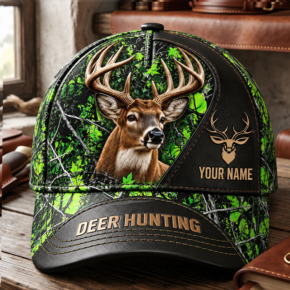 Personalized Deer Hunting Cap – Gift for Hunters VTTHA00036