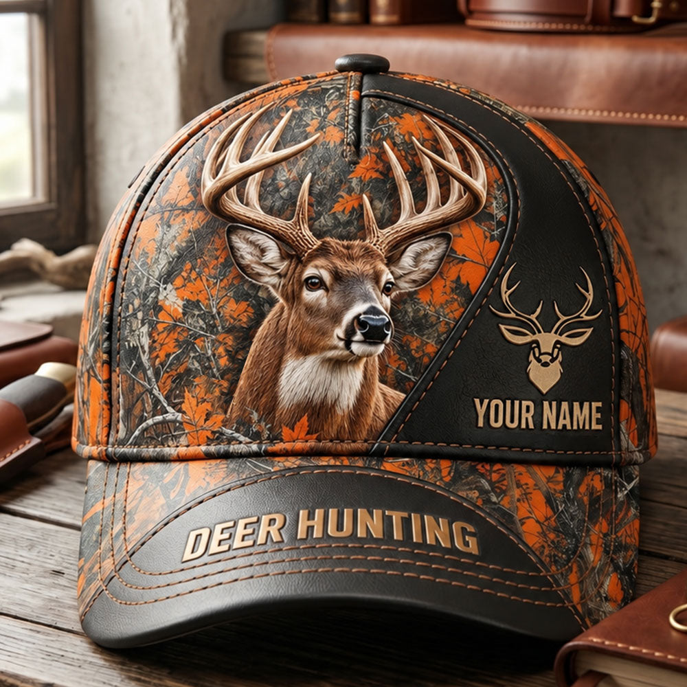 Personalized Deer Hunting Cap – Gift for Hunters VTTHA00036