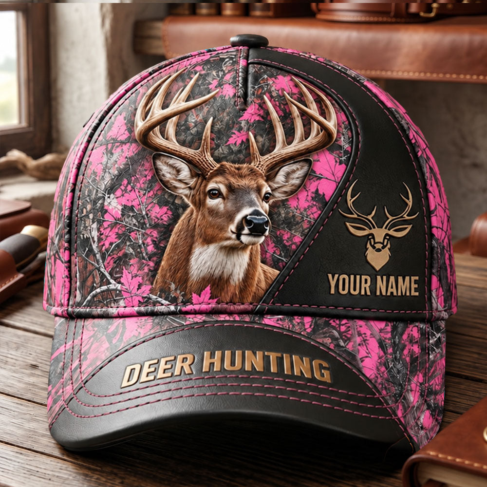 Personalized Deer Hunting Cap – Gift for Hunters VTTHA00036