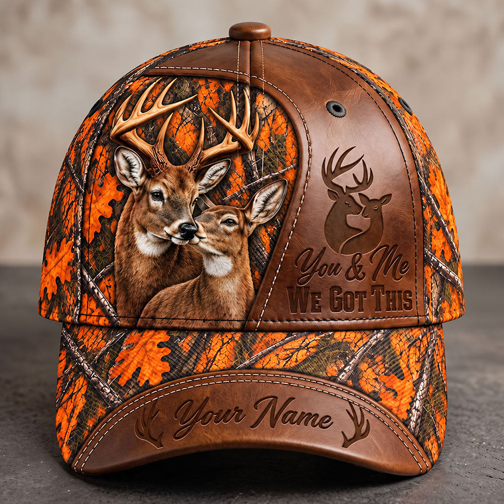 You & Me, We Got This – Personalized Buck & Doe Cap VTTHA00038