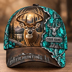 Custom Whitetail Hunter Cap – Personalized Deer Hunting Hat VTTHA00039
