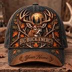 Big Buck Energy – Personalized Whitetail Hunter Cap VTTHA00045