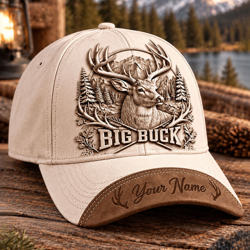 Big Buck Hat– Personalized Whitetail Hunter Cap VTTHA00047