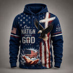 Personalized One Nation Under God  – Christian Patriotic Eagle VTTHB00001