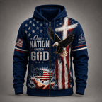 Personalized One Nation Under God  – Christian Patriotic Eagle VTTHB00001