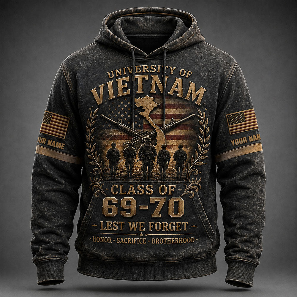 Personalized Vietnam Veteran – Lest We Forget Military Tribute VTTHB00002