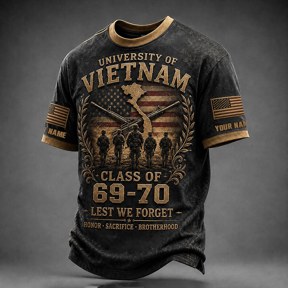 Personalized Vietnam Veteran – Lest We Forget Military Tribute VTTHB00002