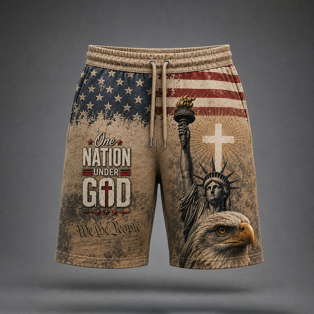 Personalized One Nation Under God – Patriotic Eagle & Liberty VTTHB00005