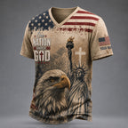 Personalized One Nation Under God – Patriotic Eagle & Liberty VTTHB00005