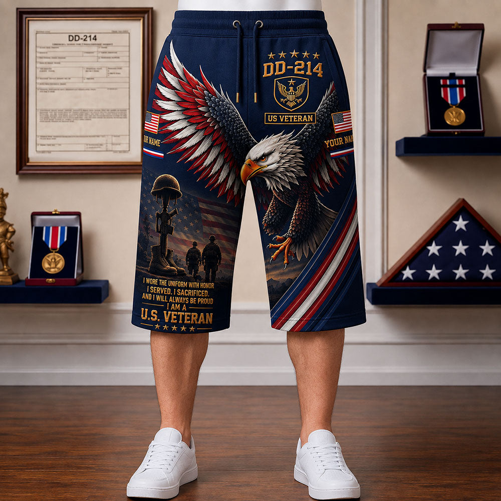 Personalized U.S. Veteran DD-214 – Bald Eagle Patriotic Military VTTHB00006