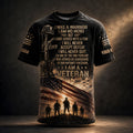 Personalized U.S. Veteran Warrior – I Will Never Quit Patriotic VTTHB00007