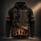 Personalized U.S. Veteran Warrior – I Will Never Quit Patriotic VTTHB00007
