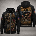 Personalized U.S. Veteran DD-214– Freedom Isn’t Free Patriotic VTTHB00008