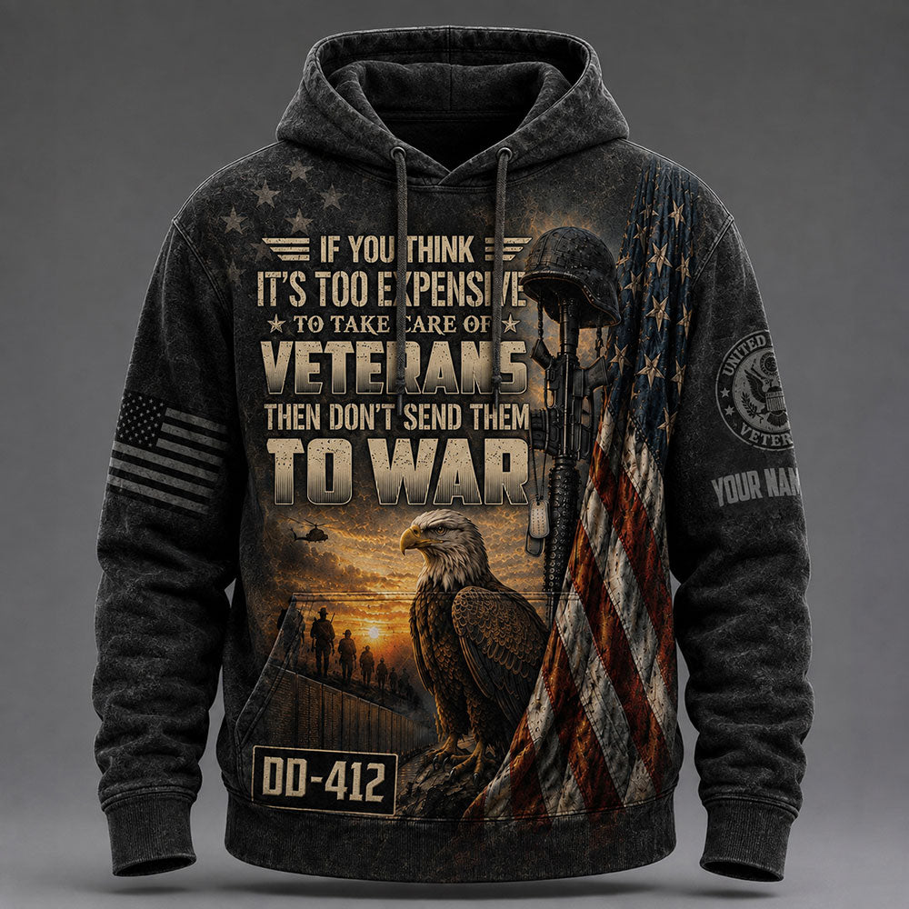 Personalized U.S. Veteran DD-214 T-Shirt – Take Care of Veterans VTTHB00010