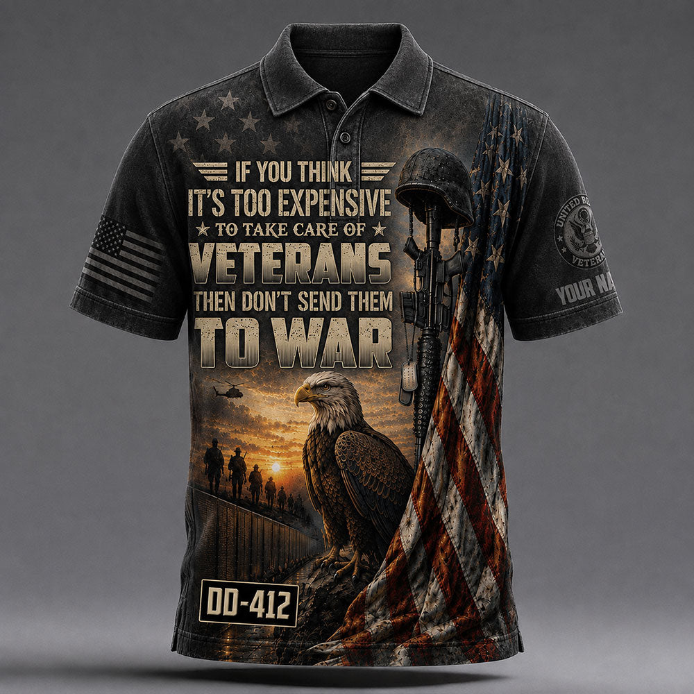 Personalized U.S. Veteran DD-214 T-Shirt – Take Care of Veterans VTTHB00010